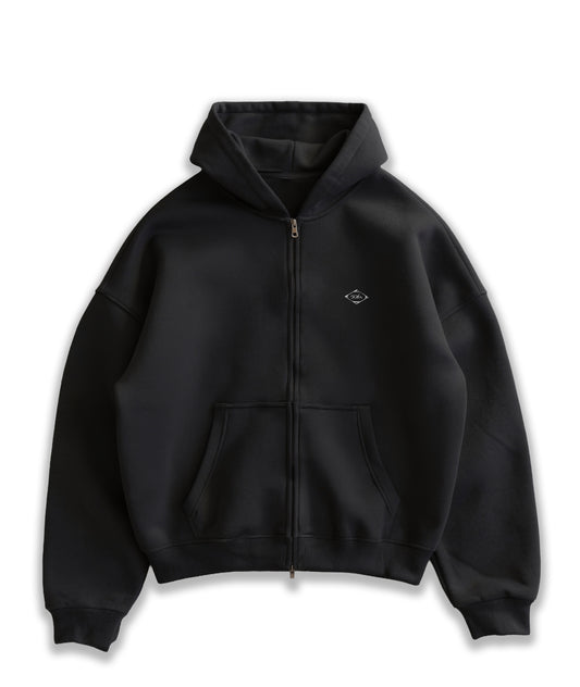 Kuromu Blood Pattern BLCK Boxy zip-up