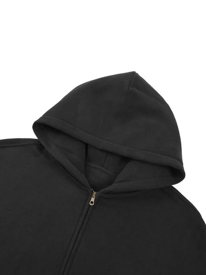 Kuromu PT 0 BLCK Boxy zip-up