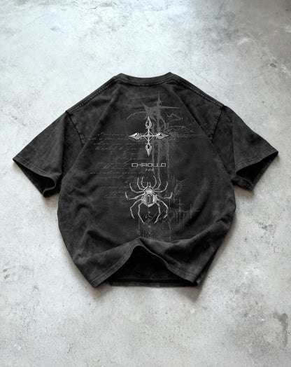 Kuromu Chrollo Washed Oversized T-shirt