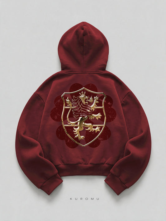 Crimson Lion Oversized Hoodie