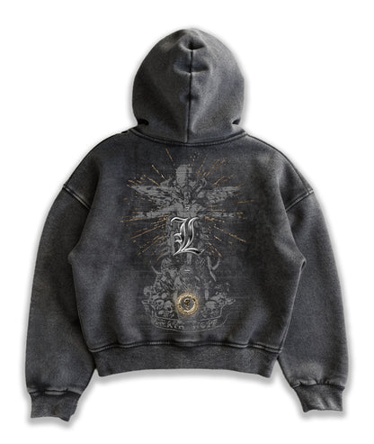 Kuromu L Boxy zip-up