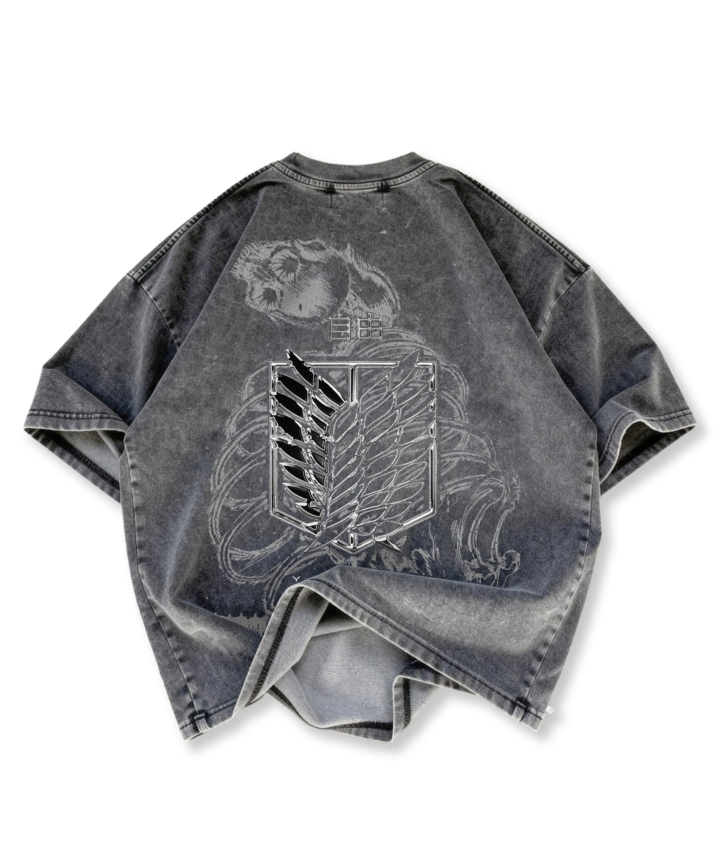 Kuromu Yeager Washed Oversized T-shirt