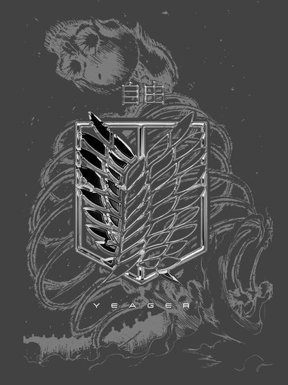 Kuromu Yeager Washed Oversized T-shirt