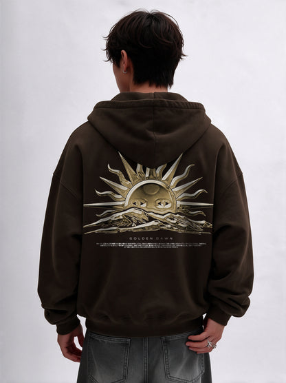 Golden Dawn Oversized Zip-Up