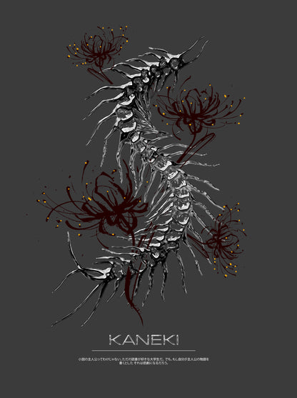 Kuromu Ghoul Washed Oversized T-shirt