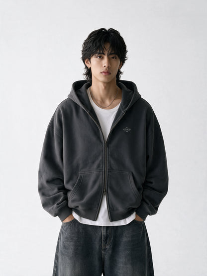 DN Skull Oversized Zip-Up