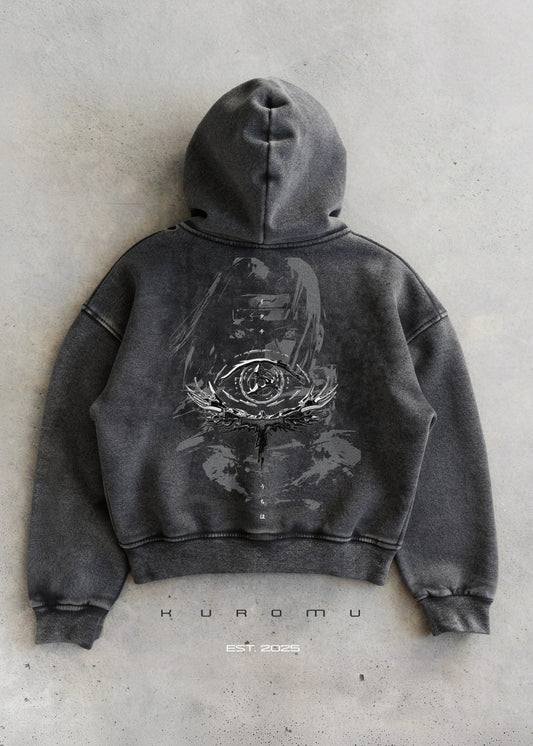 Kuromu Crow Boxy zip-up