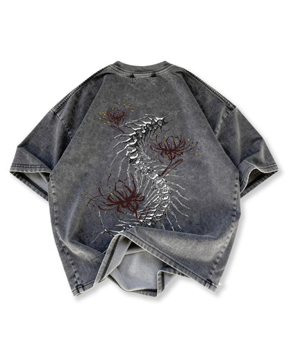 Kuromu Ghoul Washed Oversized T-shirt