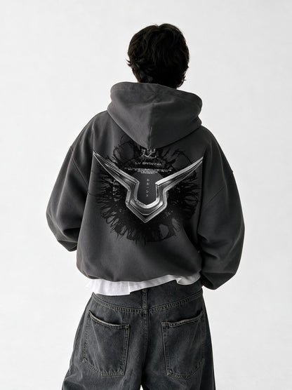 L.V Britannia Oversized Zip-Up
