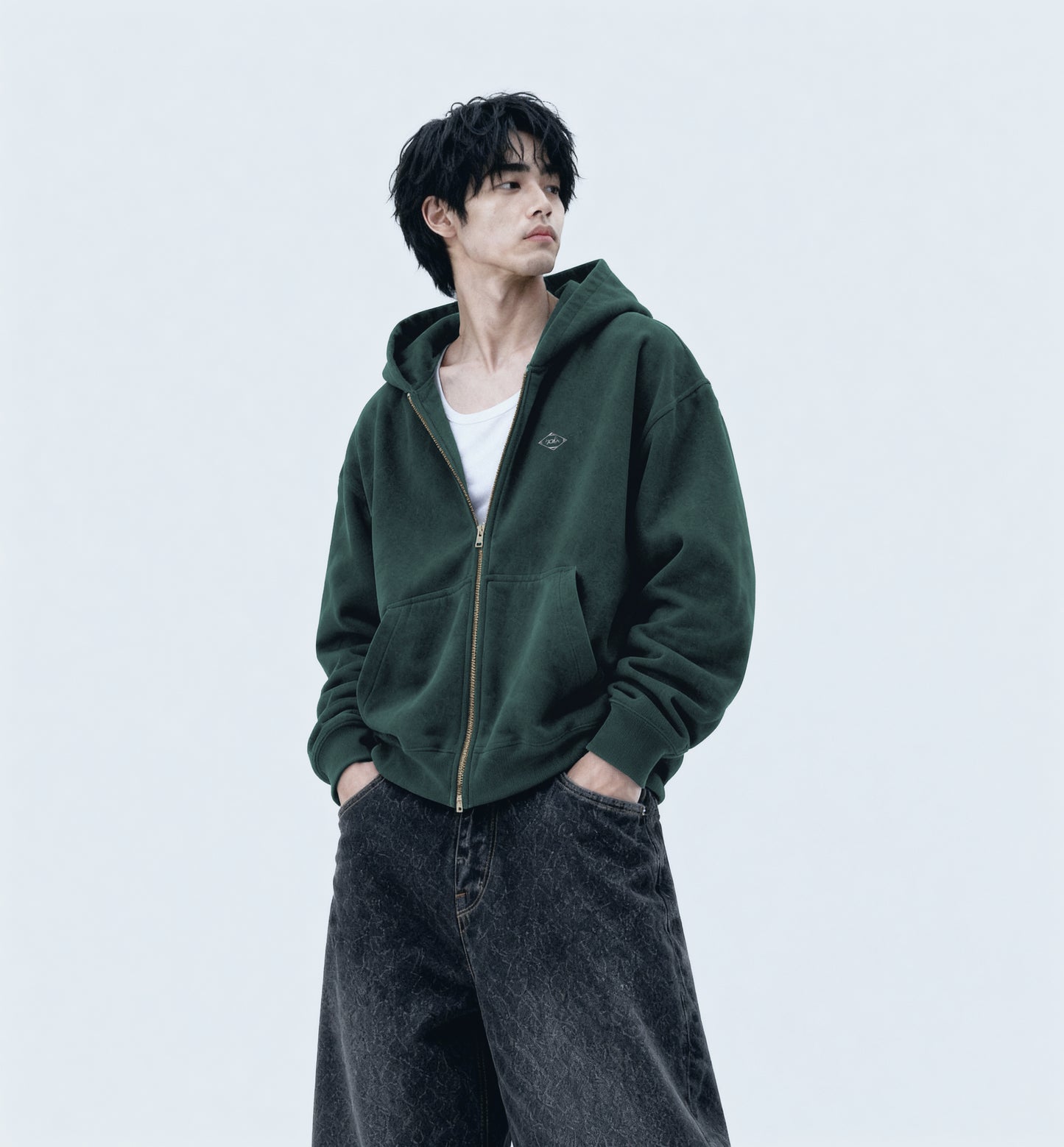 Kuromu 4 Boxy zip-up