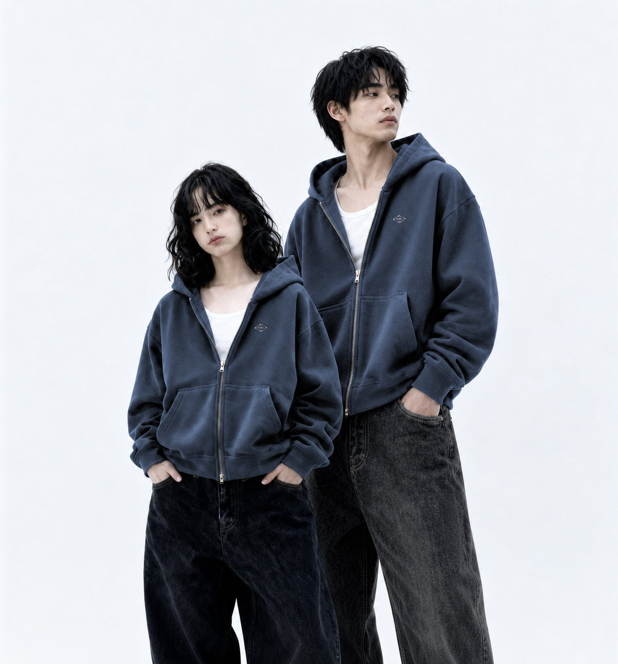 Kuromu I.Void Boxy zip-up