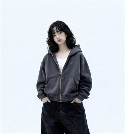 Kuromu M.Shrine Boxy zip-up