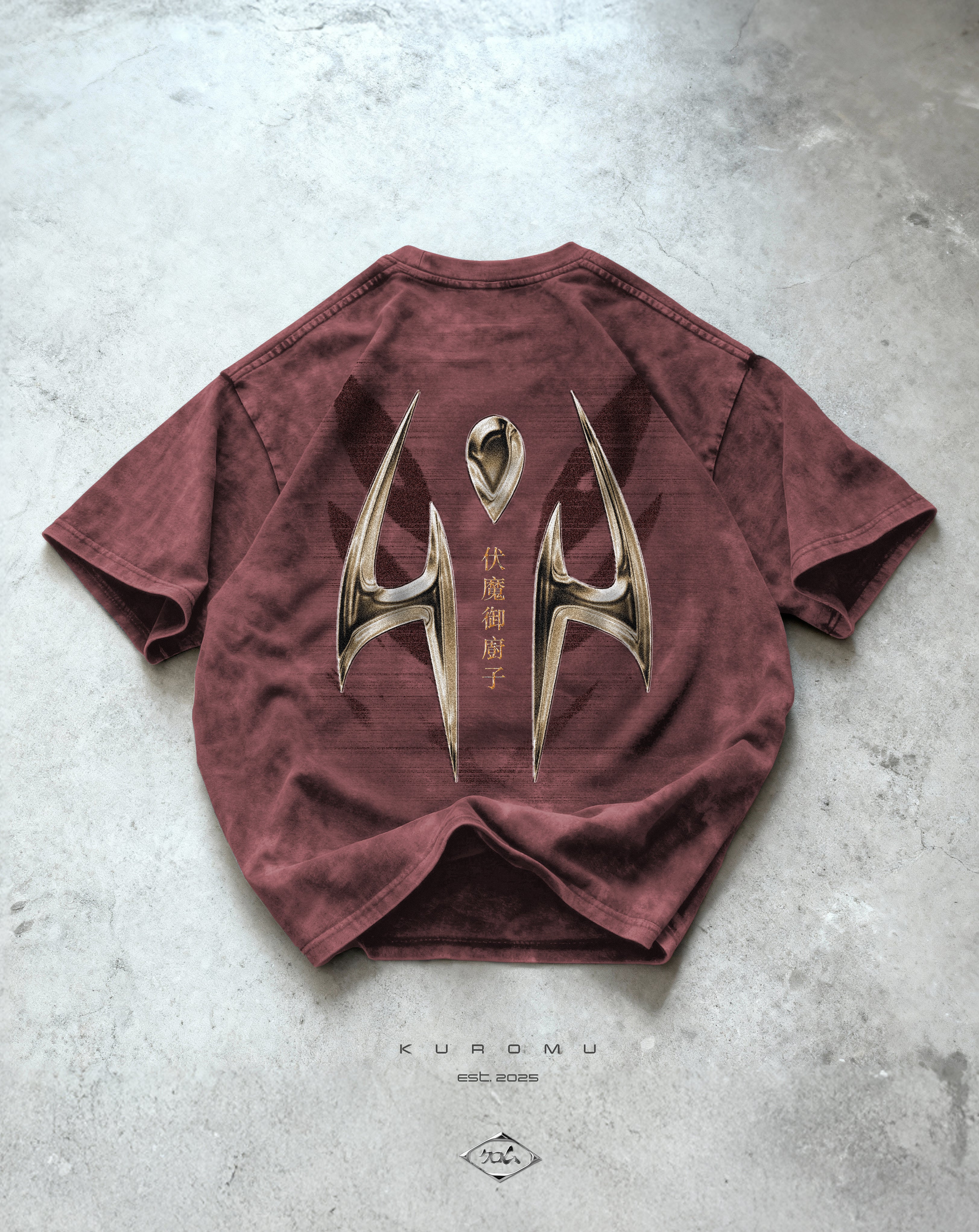 Kuromu King of Curses Washed Oversized T-shirt