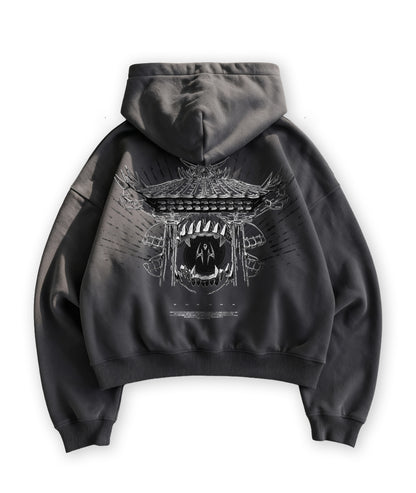 Kuromu M.Shrine Boxy zip-up