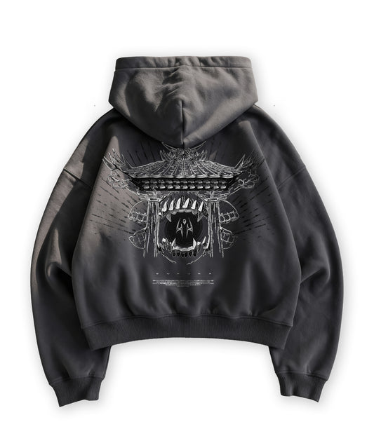 Kuromu M.Shrine Boxy zip-up