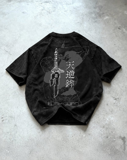 Kuromu Fushiguro Washed Oversized T-shirt