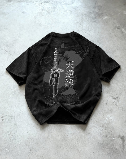 Kuromu Fushiguro Washed Oversized T-shirt